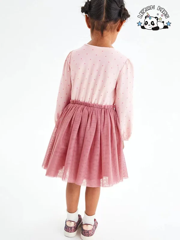 LEZONKIDS - New Arrival Cute American Unicorn Short Dress Accessories Custom Baby Dolls Dress
